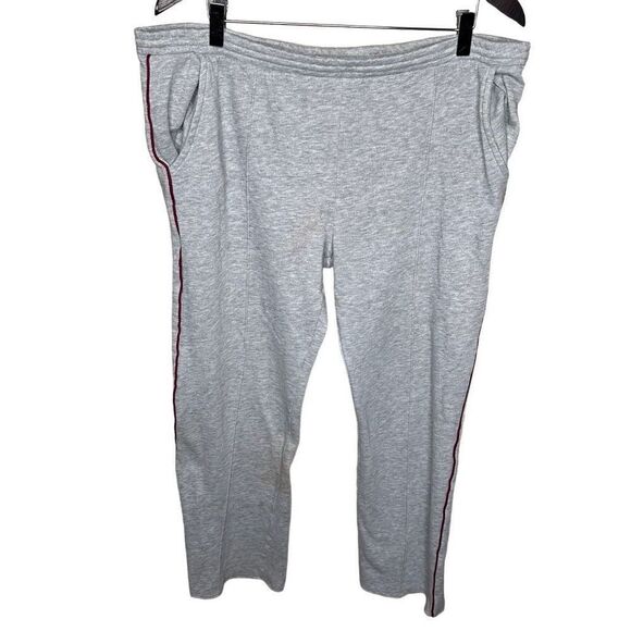 Christian Dior Monsieur Sweatpants Gray Vintage Track Knit Red Stripe XL - Picture 1 of 8